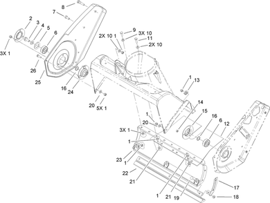 Part Location Diagram of 105-1952-03 Lawn Boy SIDEPLATE-RIGHT